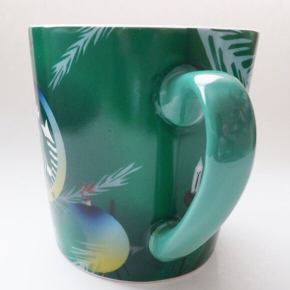 Starbucks 2020 Green Holiday Mug Lights & Ornament Design Large 18 oz. Size - Picture 2 of 7